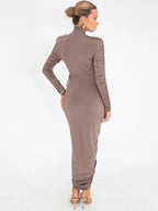 Mila Ruched Maxi Dress