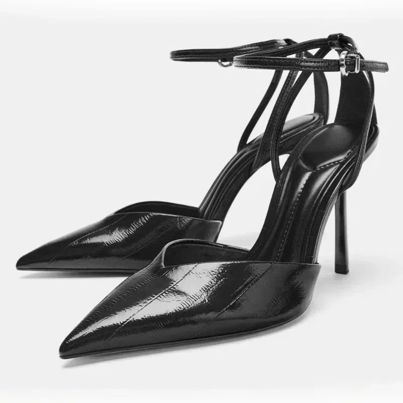 Lotus Patent Heels