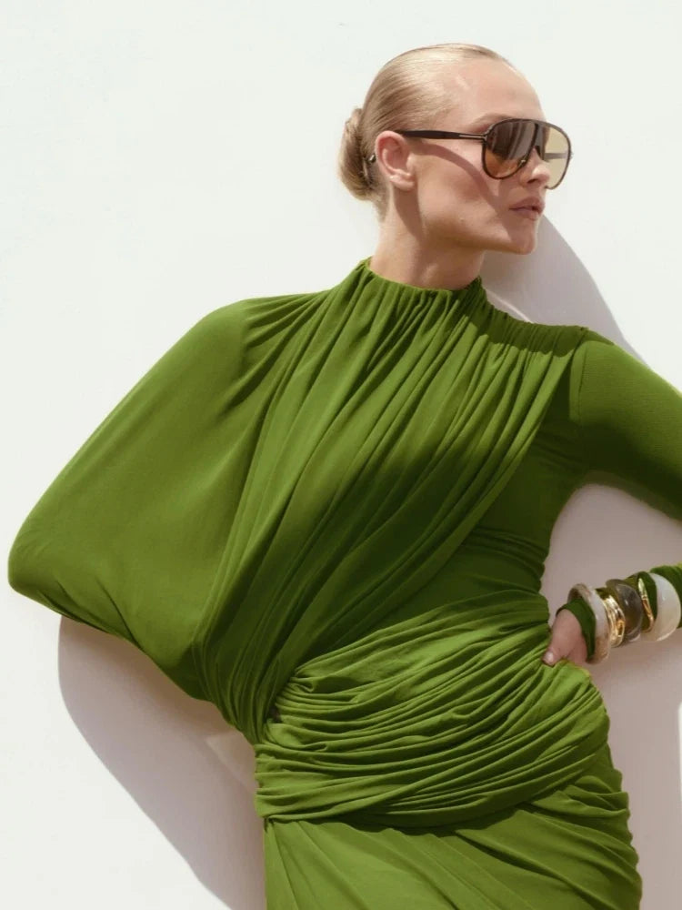 Radiance Asymmetric Maxi Dress