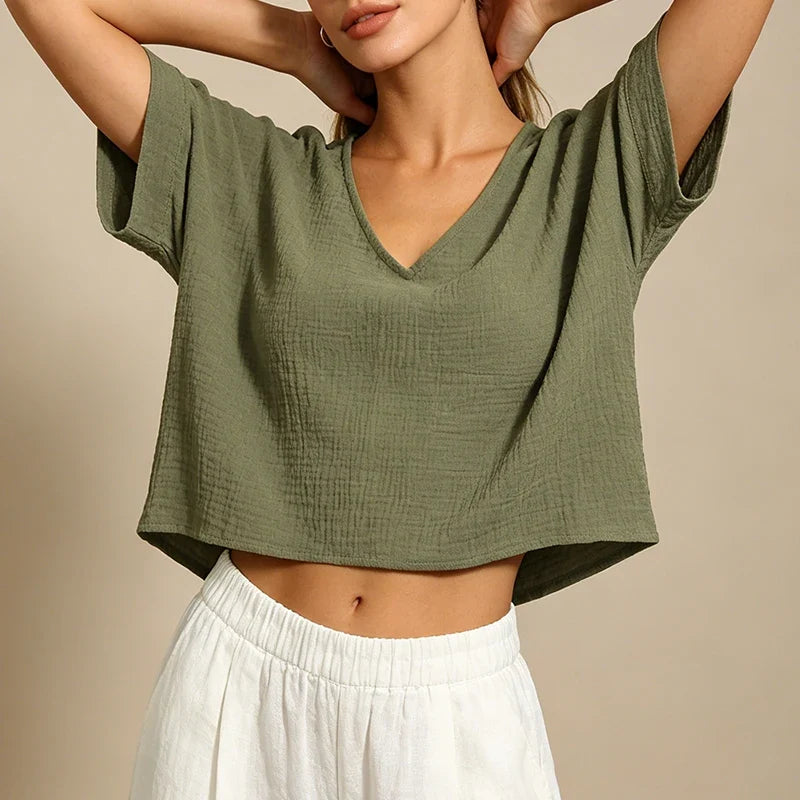 Red Muslin Top