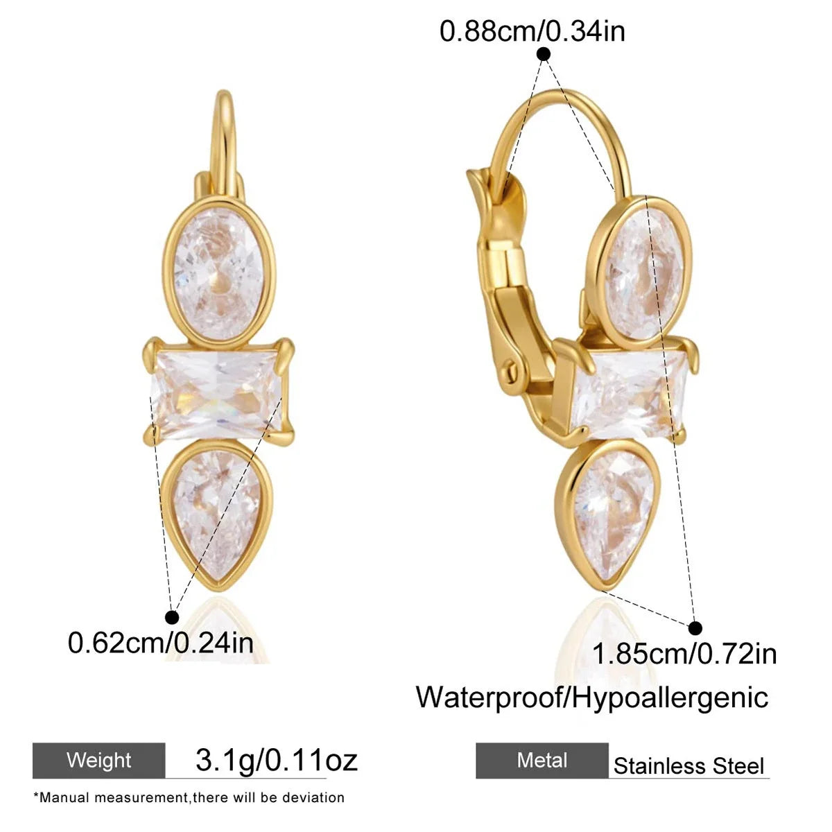 Bronze Drop Earrings