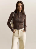 Nola Zip Knit Cardigan