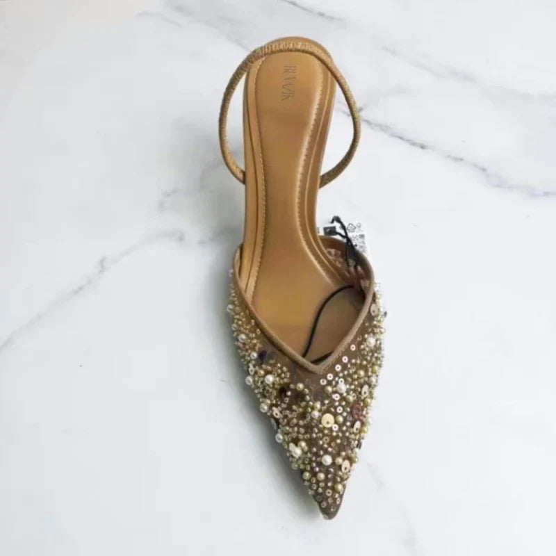 Swallow Embellished Heels