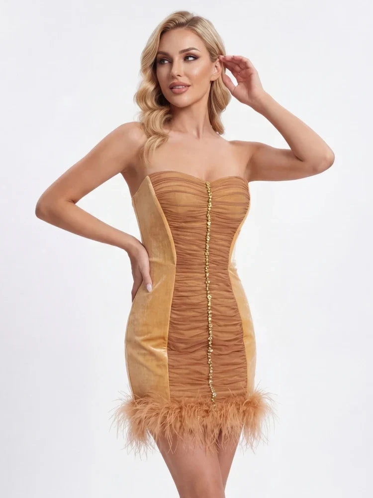 Halo Mesh Mini Dress