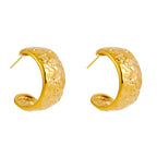 Olive Wide Hoops