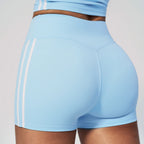 Wine Striped Sport Shorts