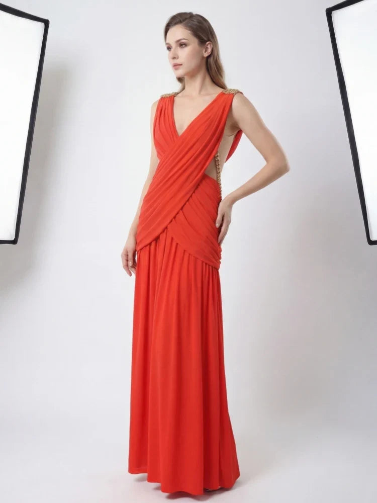 Horizon Chain Maxi Dress