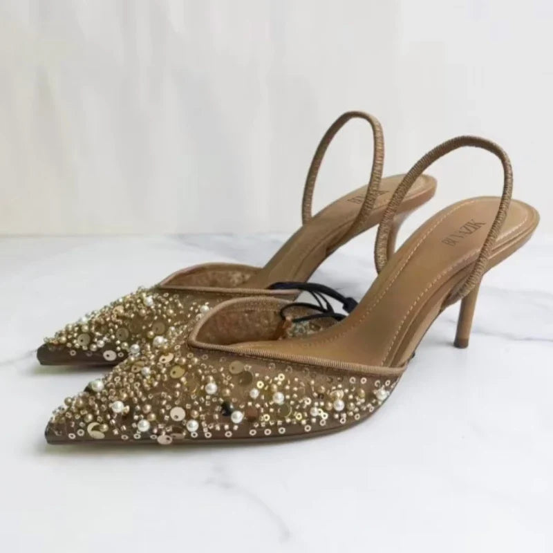 Swallow Embellished Heels