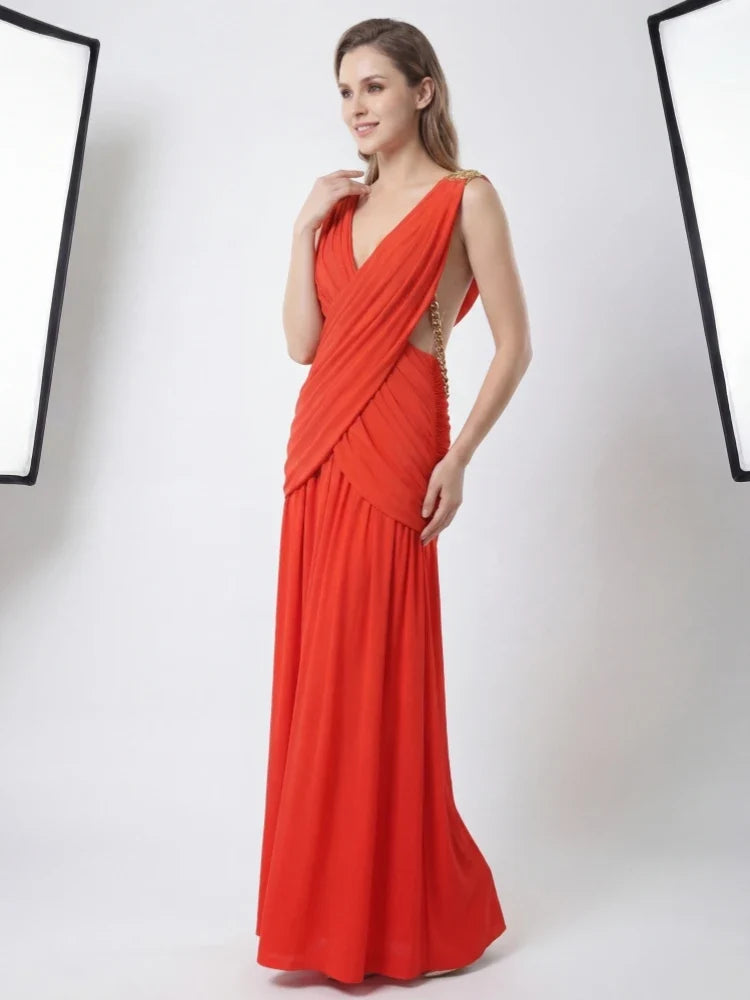 Horizon Chain Maxi Dress