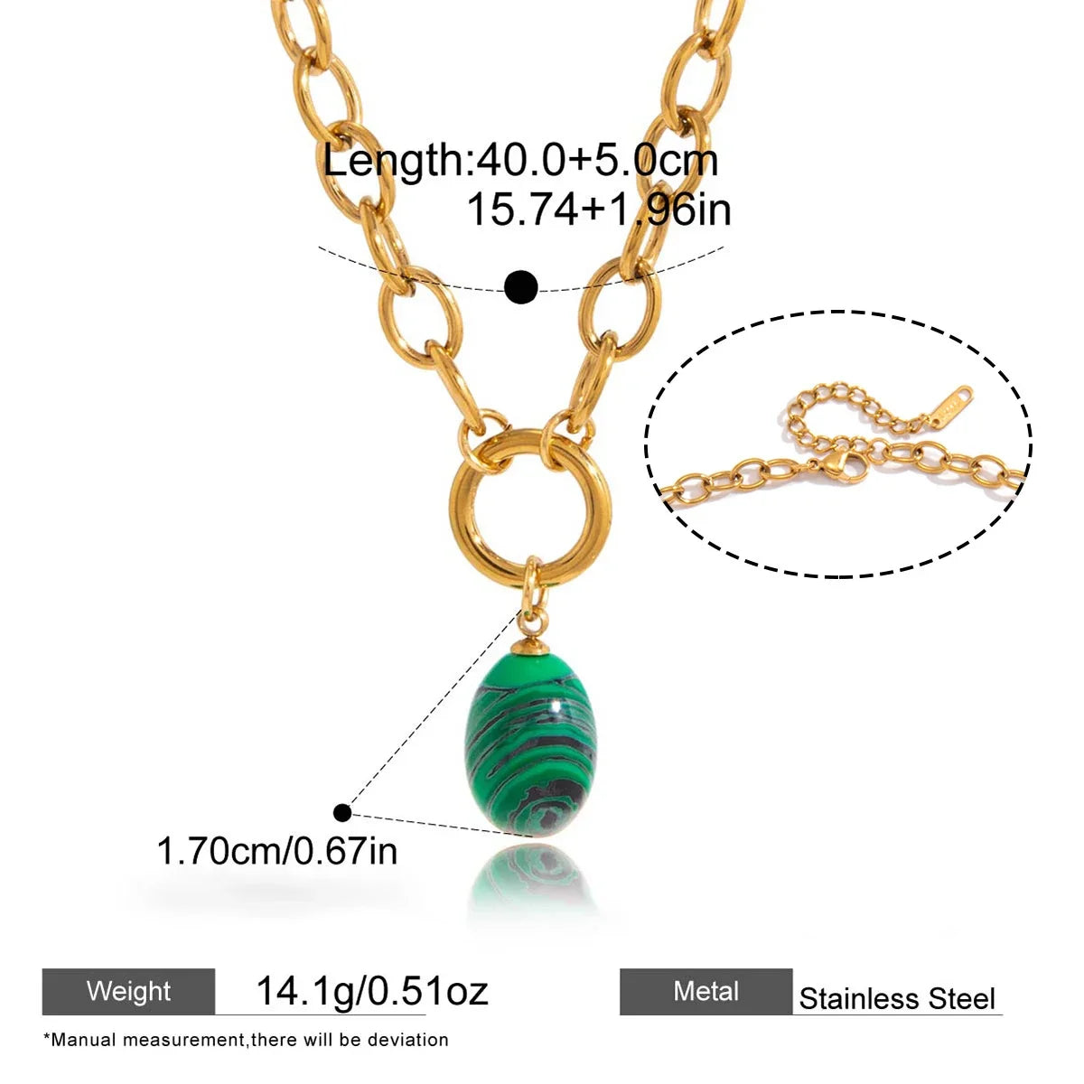 Amazonite Pendant Necklace