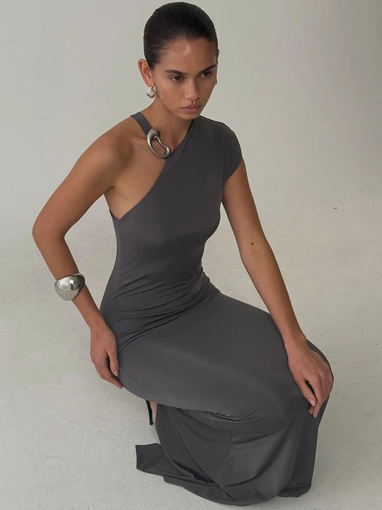 Celia Ring Detail Maxi Dress