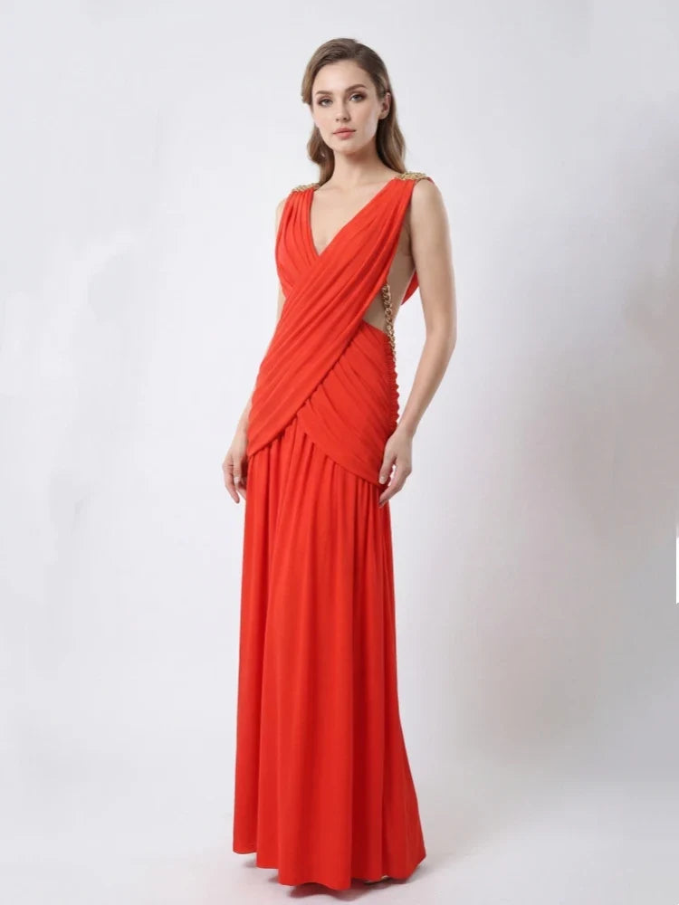 Horizon Chain Maxi Dress