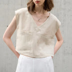 Topaz Linen Tank
