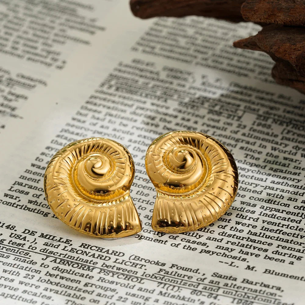 Rose Shell Studs