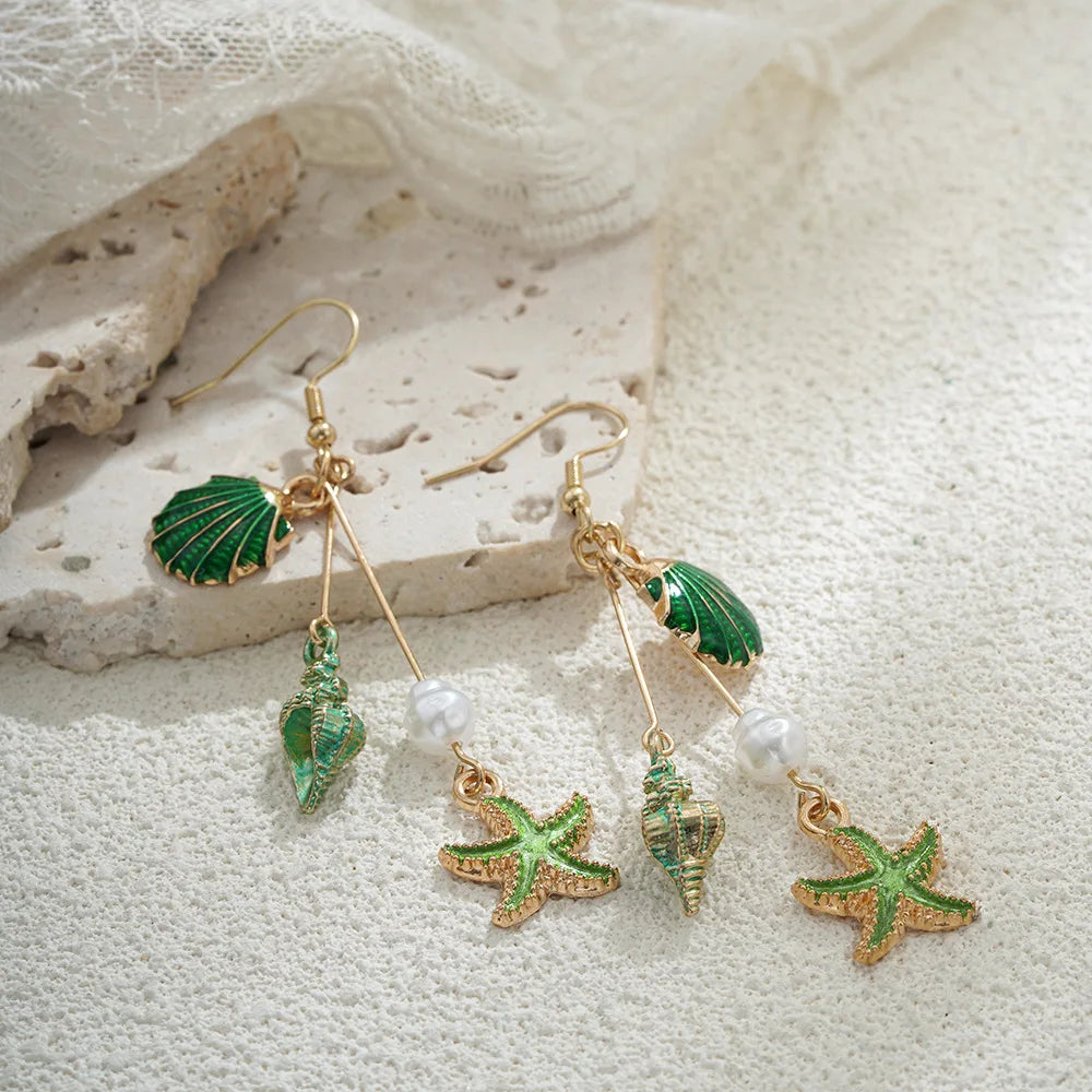 Platinum Drop Earrings