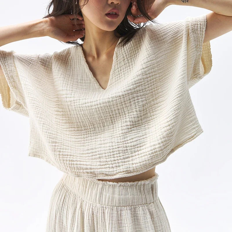 Red Muslin Top