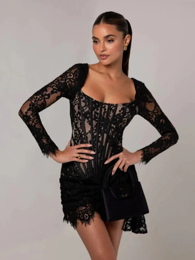 Sky Corset Mini Dress