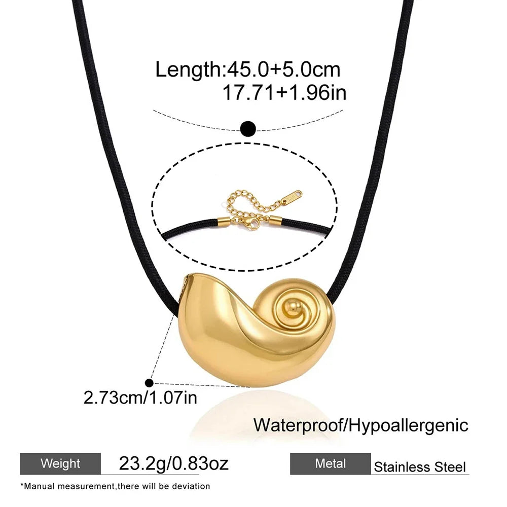 Jasper Shell Necklace