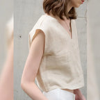 Topaz Linen Tank