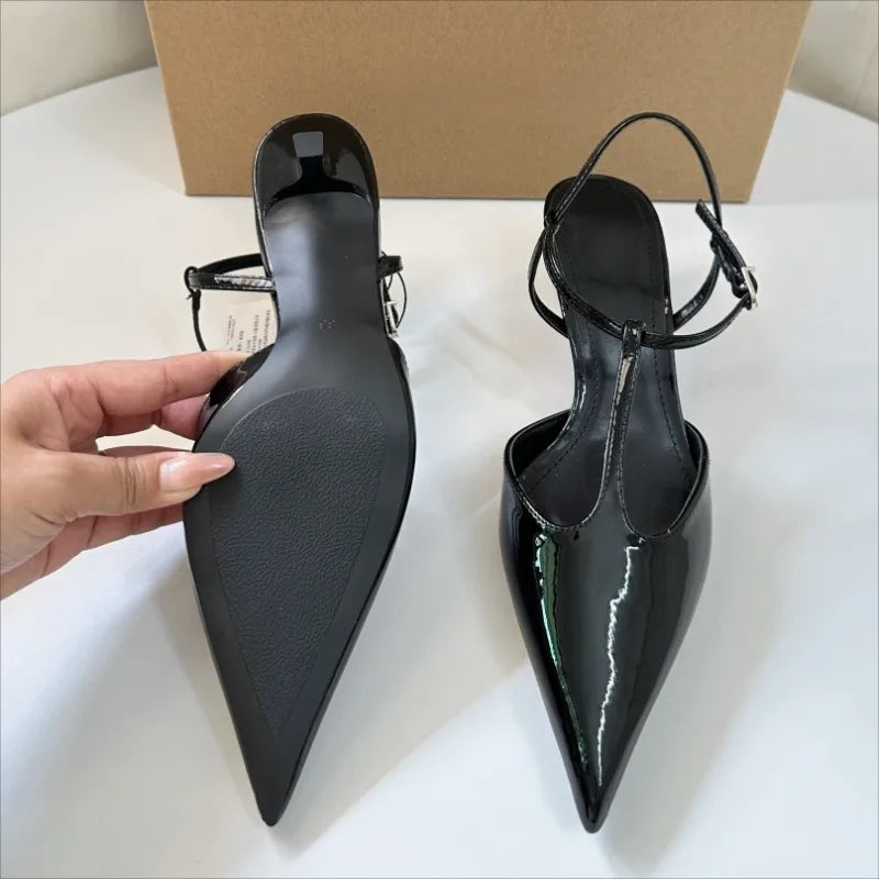 Charm T-Strap Sandals