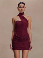 Royal Beaded Mini Dress