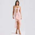 Elise Ruffle Midi Dress