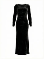 Eucalyptus Velvet Maxi Dress