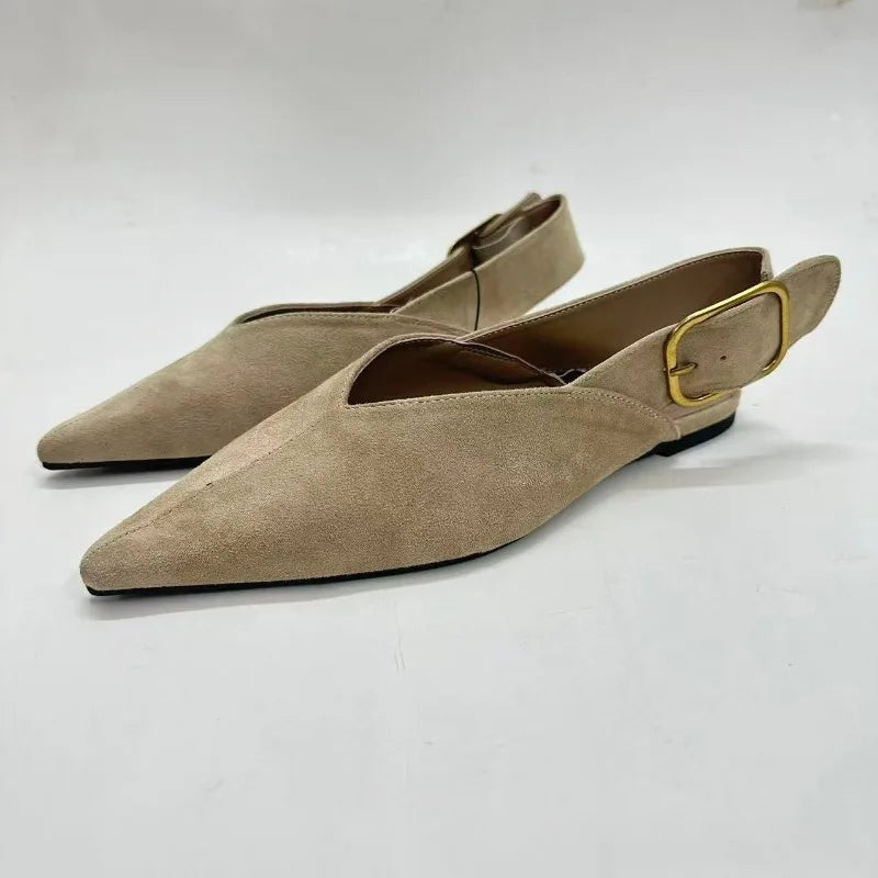 Myrrh Suede Flats