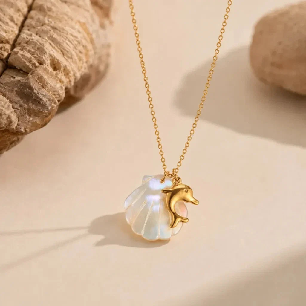 Moonstone Charm Necklace