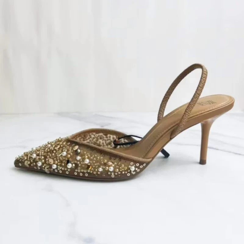 Swallow Embellished Heels
