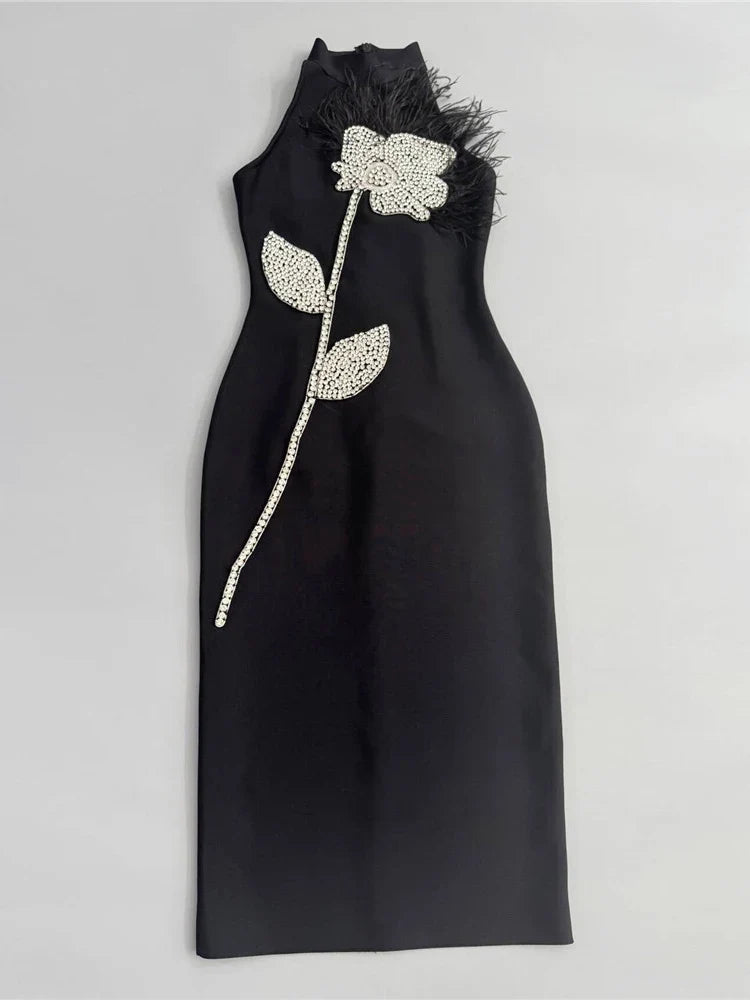 Oasis Feather Mini Dress