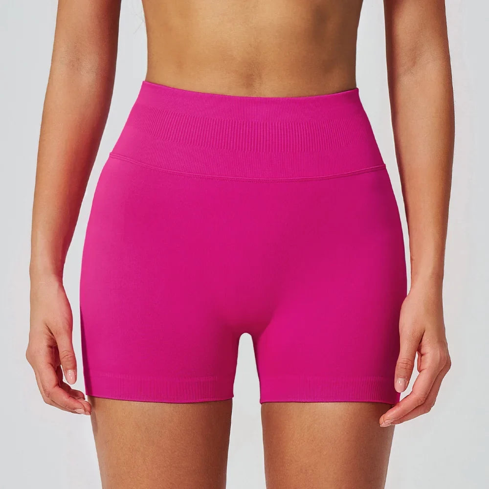 Pink Seamless Training Shorts