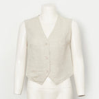 Coral Linen Vest