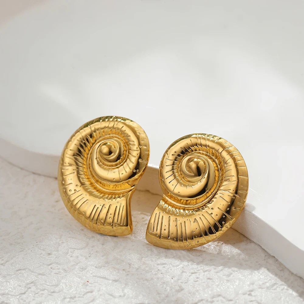 Rose Shell Studs