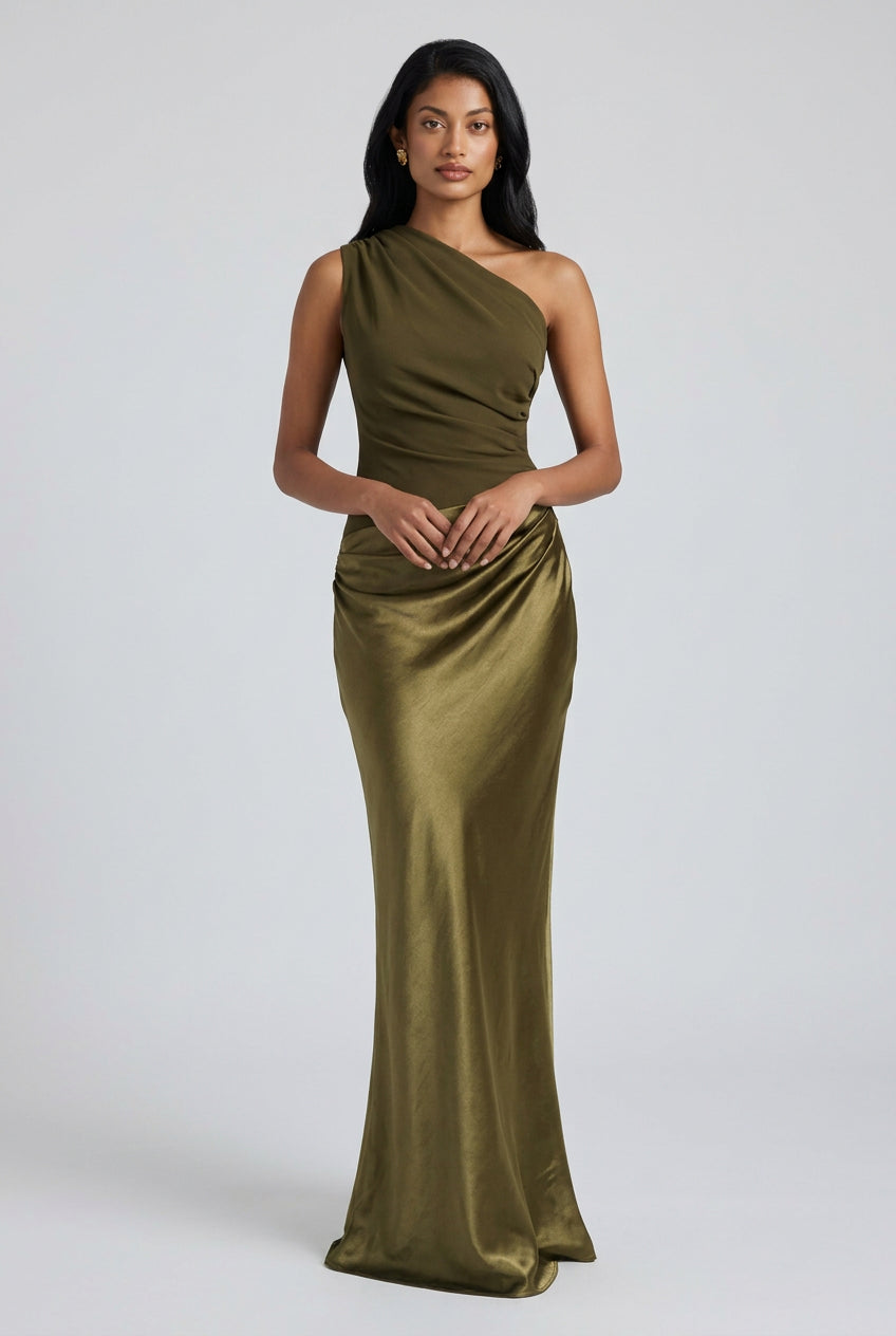Alba One-Shoulder Maxi Dress
