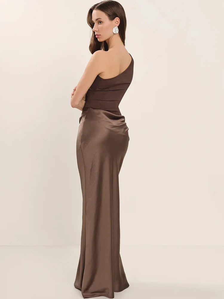 Alba One-Shoulder Maxi Dress
