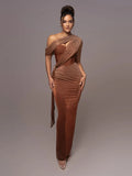 Kaia Draped Maxi Dress