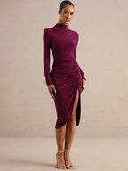 Selene Ruched Midi Dress