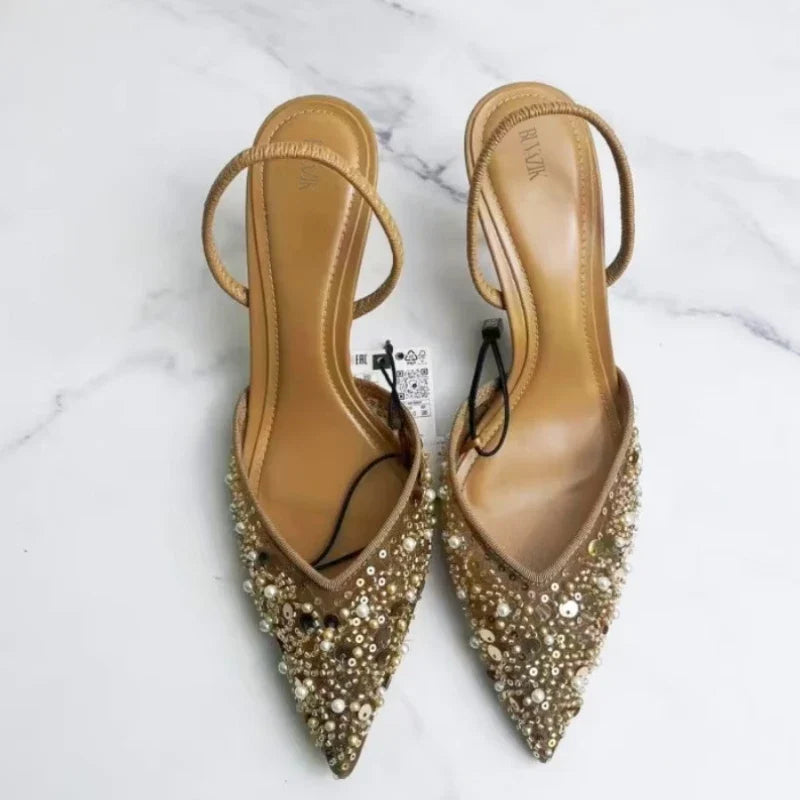 Swallow Embellished Heels