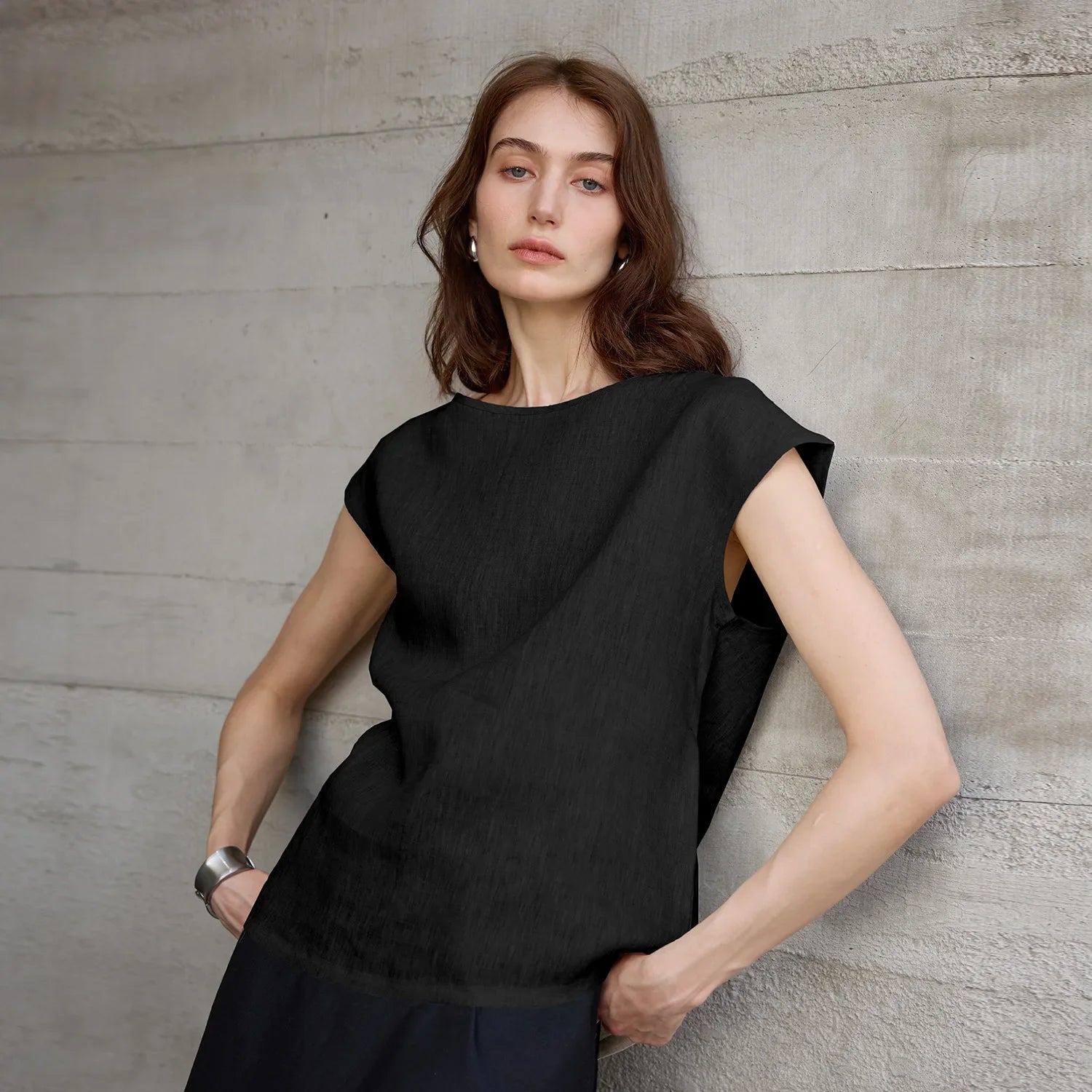 Plum Linen Shirt