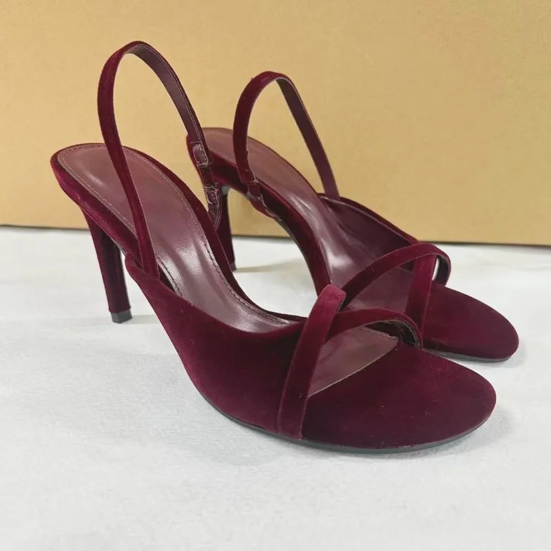 Willow Velvet Sandals