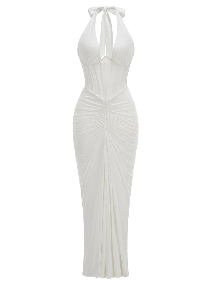 Forest Mesh Maxi Dress