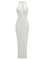 Forest Mesh Maxi Dress