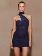 Royal Beaded Mini Dress