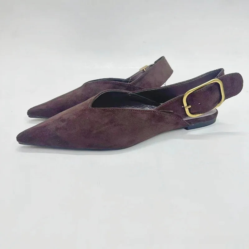Myrrh Suede Flats