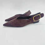 Myrrh Suede Flats