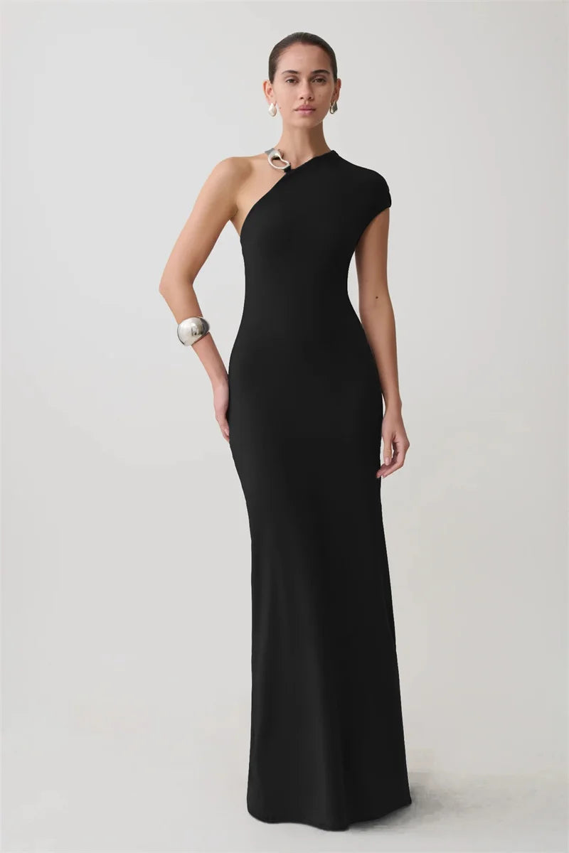 Celia Ring Detail Maxi Dress