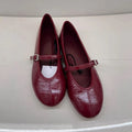 Crescent Mary Jane Flats