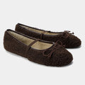 Cocoa Fur-Lined Flats