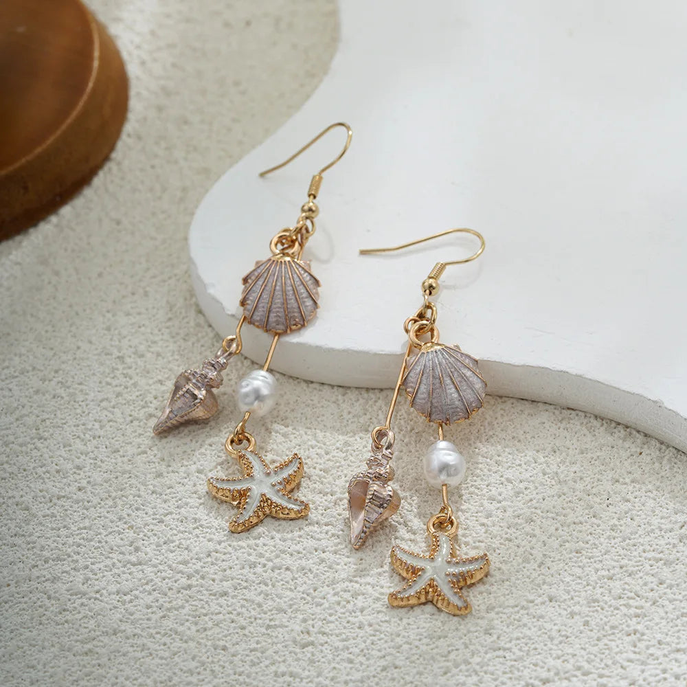 Platinum Drop Earrings